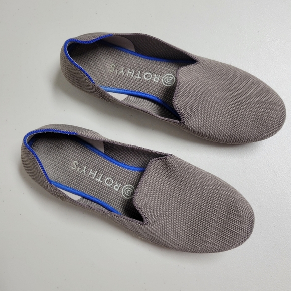 Rothy's The Loafer Mocha Round Toe Slip On Ballet Flat Shoes. - Picture 2 of 12